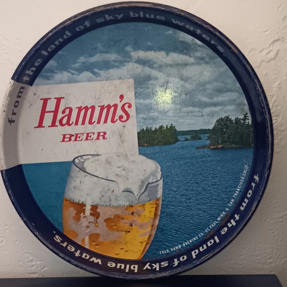 Vintage Hamm's Beer Tray